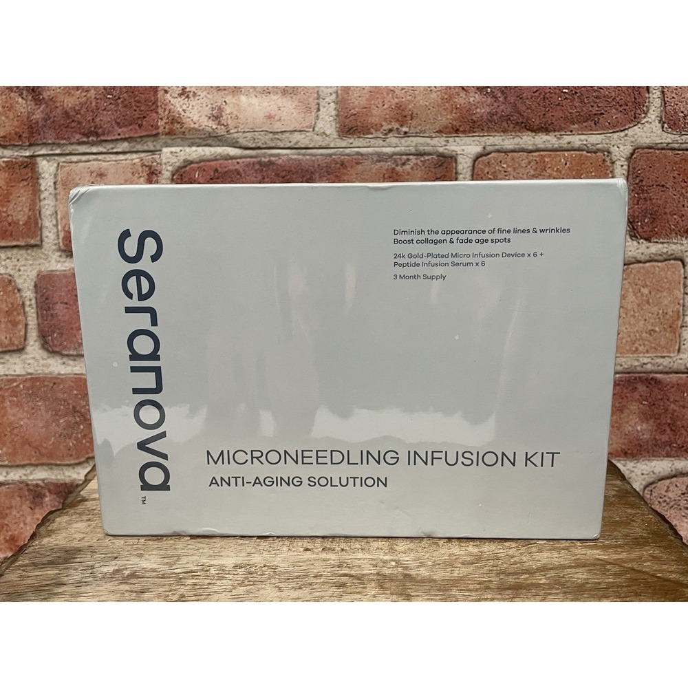Seranova Microneedling Infusion Kit – Anti-Aging Solution ~3 Month Supply SEALED